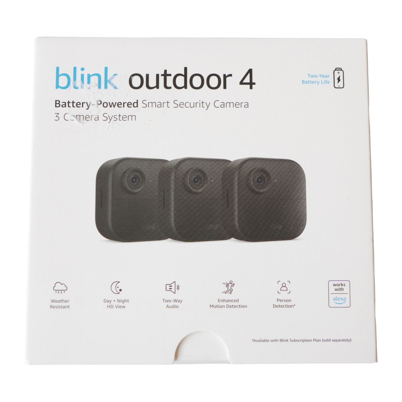 New Sealed Blink Outdoor 4 4th Gen 3-Camera System Smart Home Security Wireless gallery
