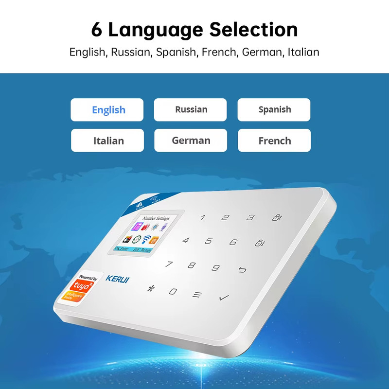 Wireless Home Security Kit 4G/WIFI Alarm System W184 GSM Alarm Panel Smart Home gallery