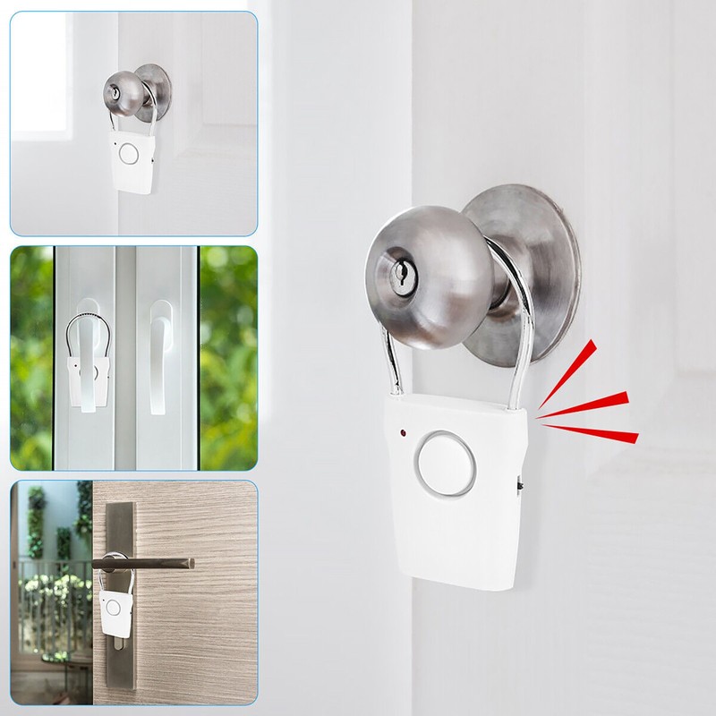 115dB Touch Sensor Door Alarm Anti-Theft Door Knob Window Burglar Alarm Tool gallery