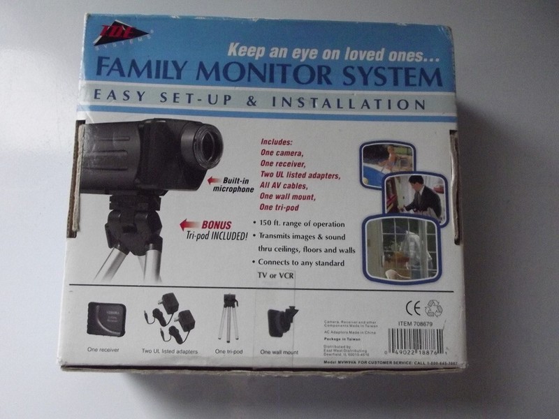TDE Systems Family Monitoring System 2.4 GHZ Color Video System Untested gallery