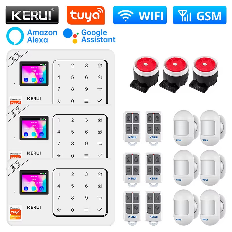 New W181 Anti-Theft Home Alarm Wireless WiFi GSM Tuya Smart Life App Alarm Syste