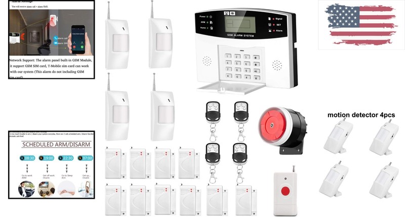 Smart Wireless GSM Security System - 99 Zones & Easy Plug-and-Play Installation gallery