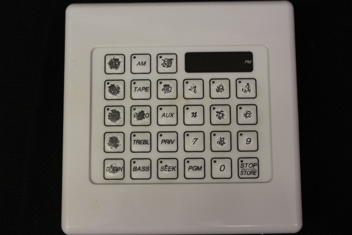 AUDIOEASE TP-Series Touchpad/Keypad, JAYTRON/QC, WHITE, 4.5" x 4.5" Box