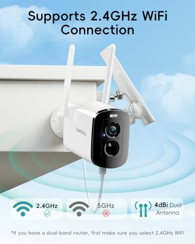 Solar Security Cameras Wireless Outdoor - 2 Packs, White - 2 Packs Solar Cam gallery