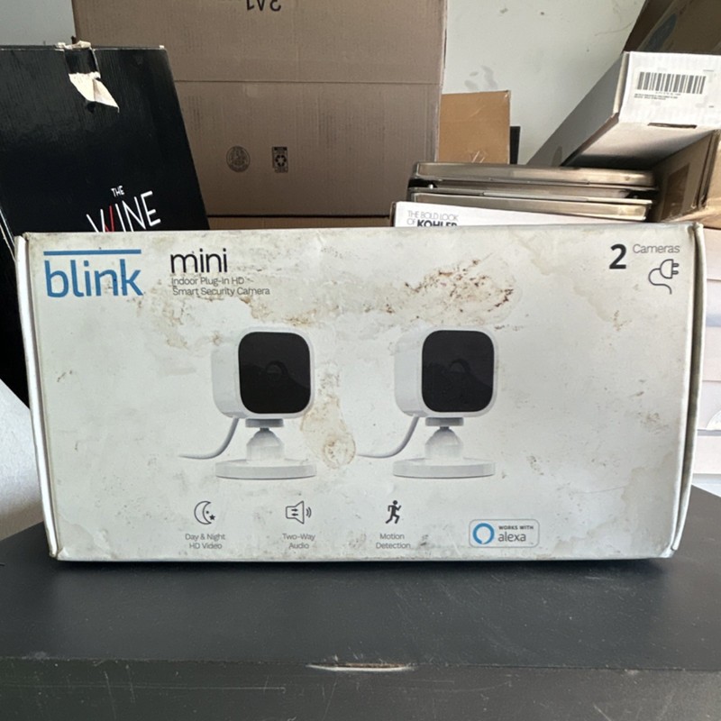Blink Mini Indoor HD Security Camera 2-Pack, Wi-Fi, Alexa, Motion Detection