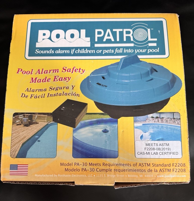 BRAND NEW! Pool Patrol: Floating Pool Alarm (Certified ASTM Safety Spec. F2208)