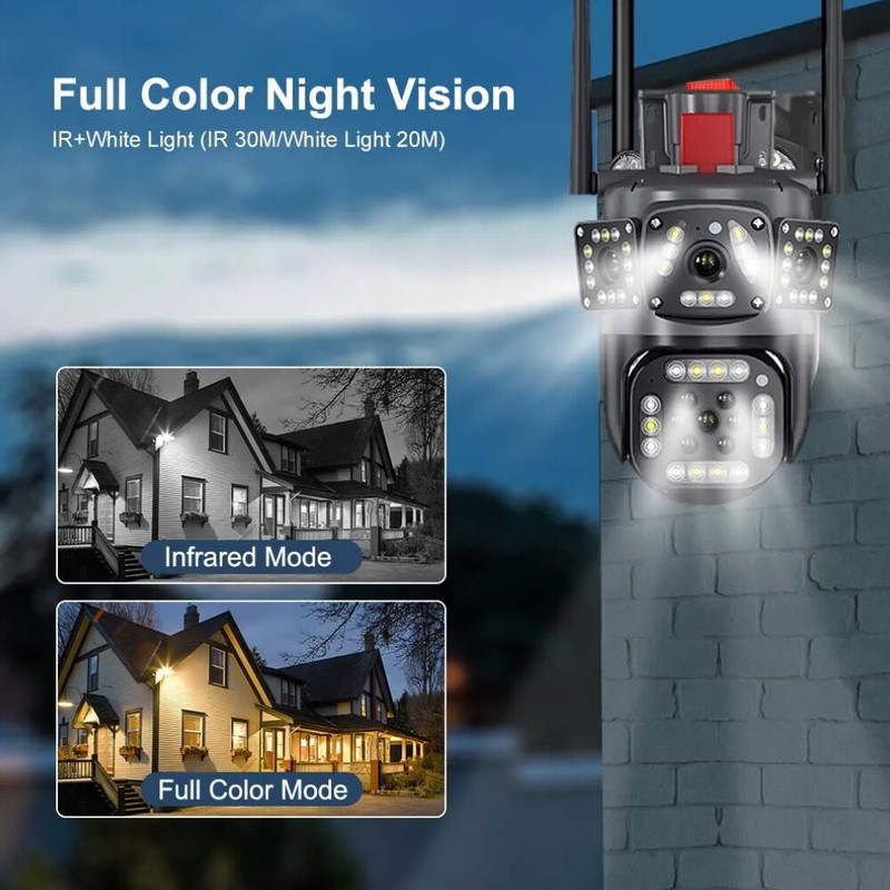 NEW Camara De Seguridad 4K Wifi Inalambricas Para Exterior Con Vision Nocturna gallery