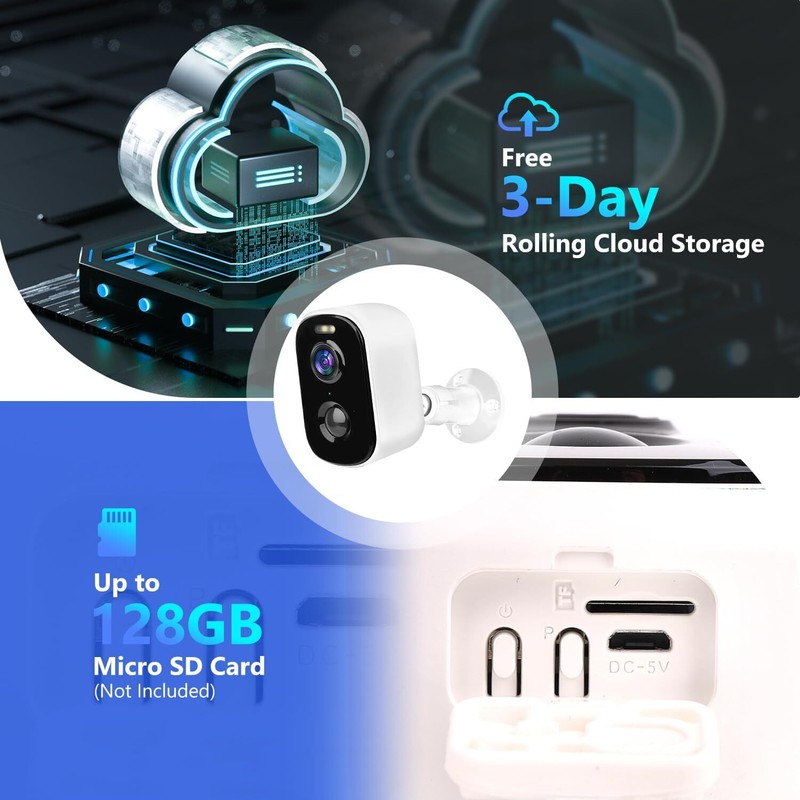 1080P Security Camera WiFi 2-Way Home Wireless Outdoor Motion Detection gallery