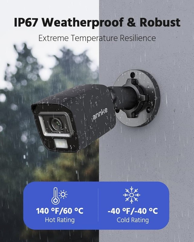 ANNKE 3K Lite Wired Security Camera System 8 x HD Outdoor CCTV Cameras 1TB! gallery