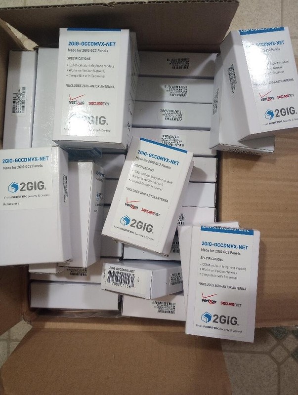 2Gig 2GIG-GCCDMVX-NET SecureNet Verizon CDMA …Lot Of 40 gallery