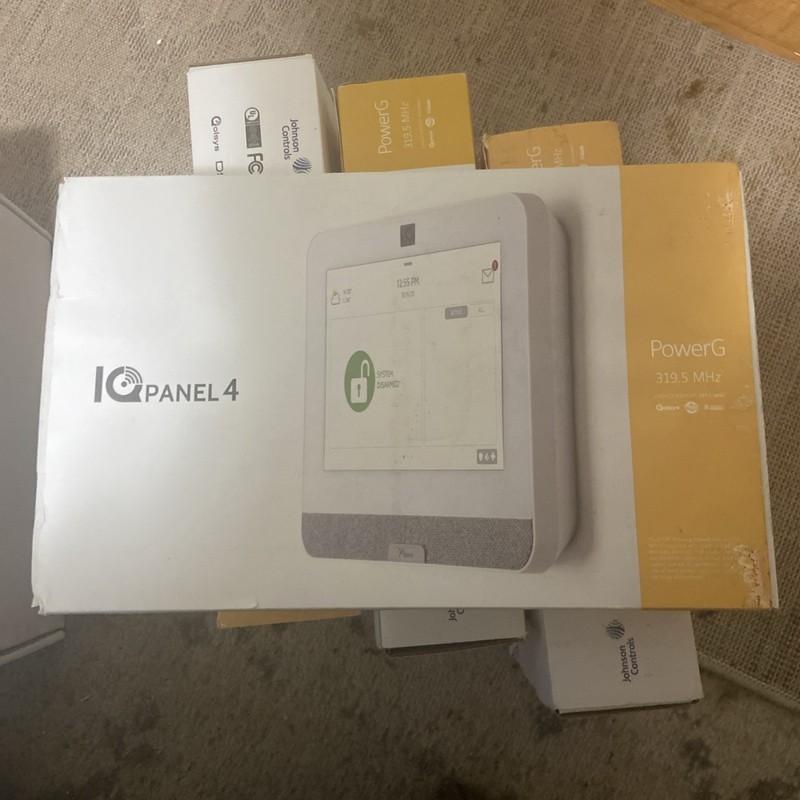 NEW Qolsys IQ Panel4 PowerG Touchscreen Alarm System IQP4001 Smart home panel