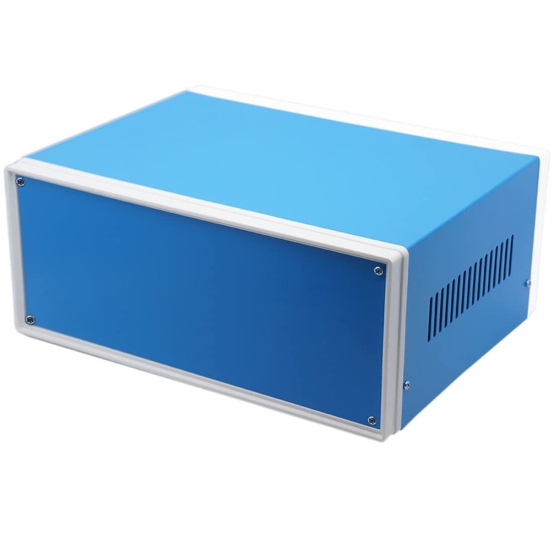 Zulkit Electronic Enclosures Blue Metal Enclosure 12.6" x 10.6" x 4.7", gallery