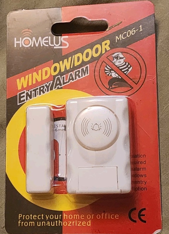 Homelus Alarm System Window / Door Entry Alarm MC06-1 Magnetic No Wires LOUD