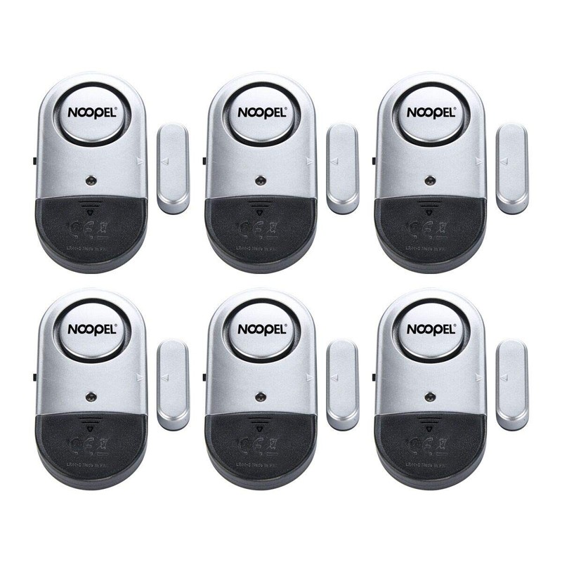 Door Alarms for Kids Safety, 6 Pack 120dB Pool Alarm Sensor for Doors and Win...