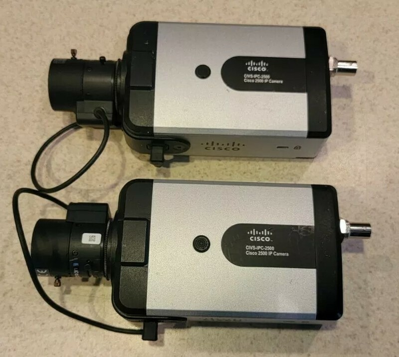 Lot of 2 – Cisco CIVS-IPC-2500 Video Surveillance 2500 Series IP Camera