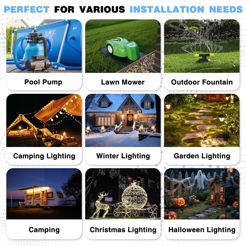 Flemoon IP54 Waterproof Box with Large Capacity Outdoor Weatherproof Gray gallery