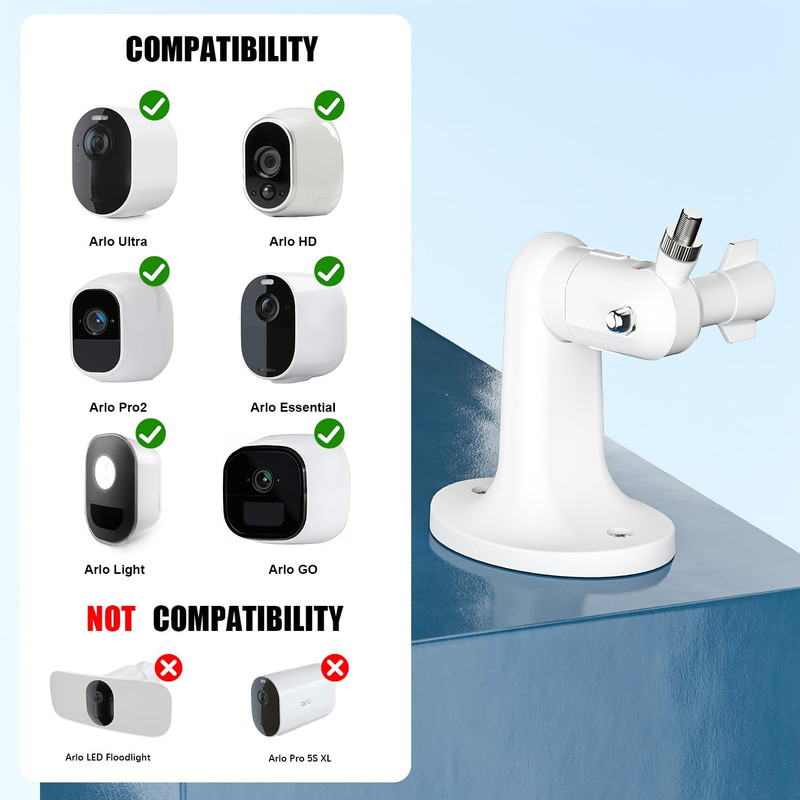 2Pack Adjustable Wall Mount for Arlo Pro, Arlo Pro 2/3/4, Arlo Ultra & Essential gallery