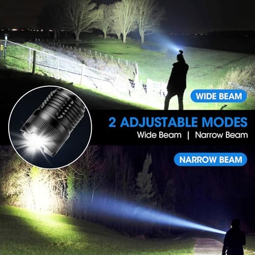 4 Pack Rechargeable LED Flashlights High Lumens Super Bright Waterproof 5 Modes gallery