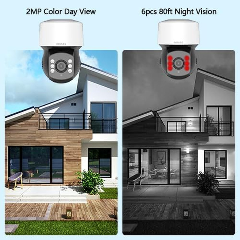 1080P PTZ Wired Security Camera System with 10" IPS Monitor, 8CH Expandable DVR gallery