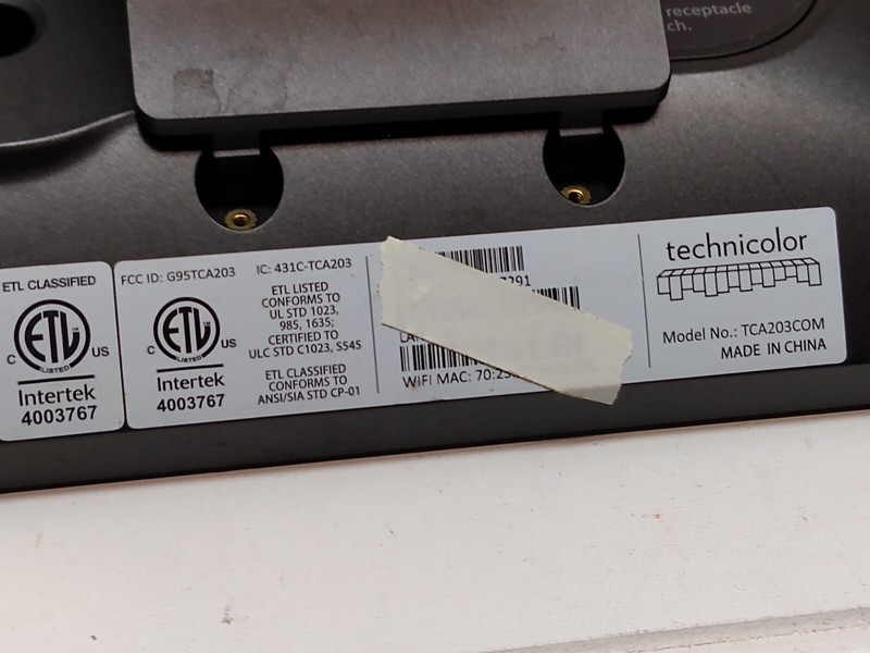 XFINITY Technicolor iControl TCA203COM Automation Touchscreen Replacement Panel gallery