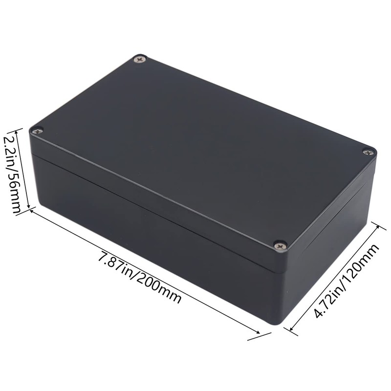 Otdorpatio Project Box IP65 Waterproof Junction 7.87"x4.72"x2.2", Black gallery