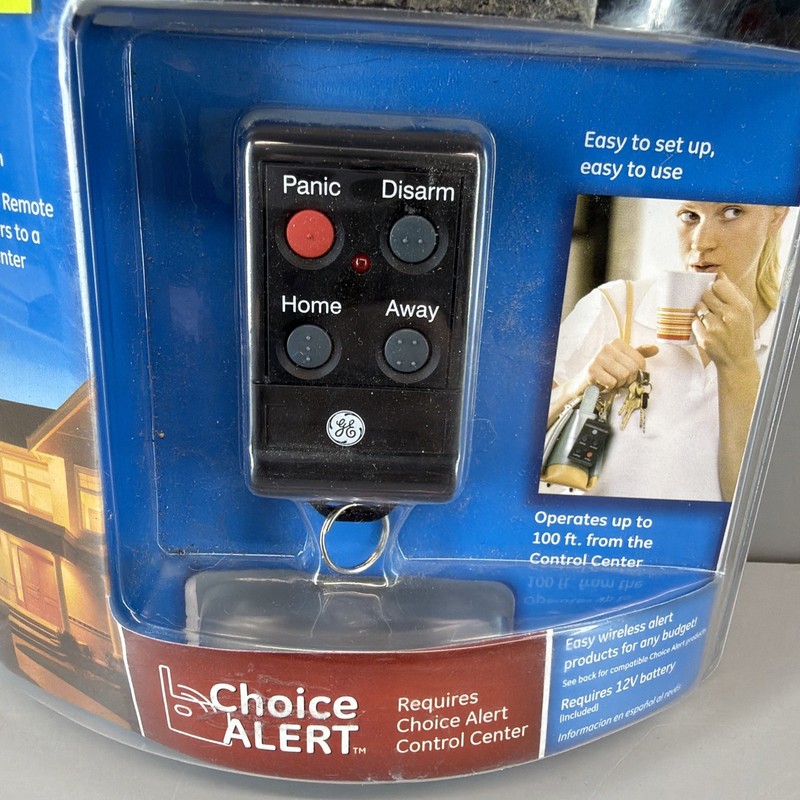Wireless Alarm System Keychain Remote Home House GE Choice Alert Alarm New 45144 gallery
