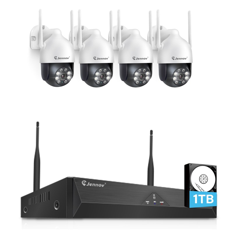 Outdoor Wireless Security Camera System WIFI IP Camera 10CH 5MP NVR 1TB HDD