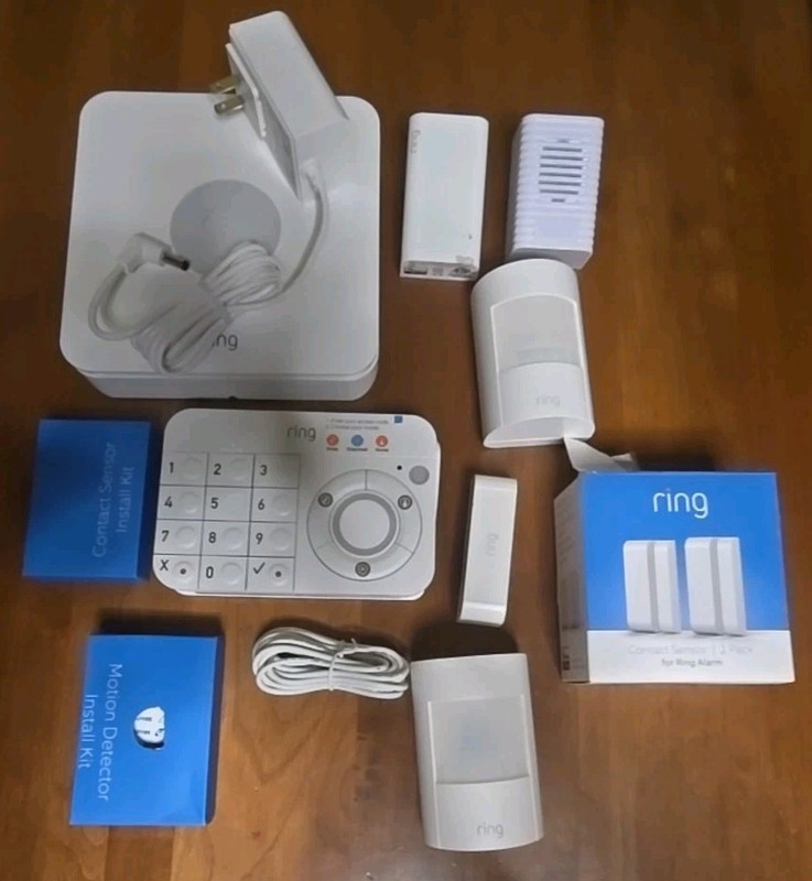 Ring Alarm Base Station Plus Extras 1st Gen Sensors Key Pad Mounts