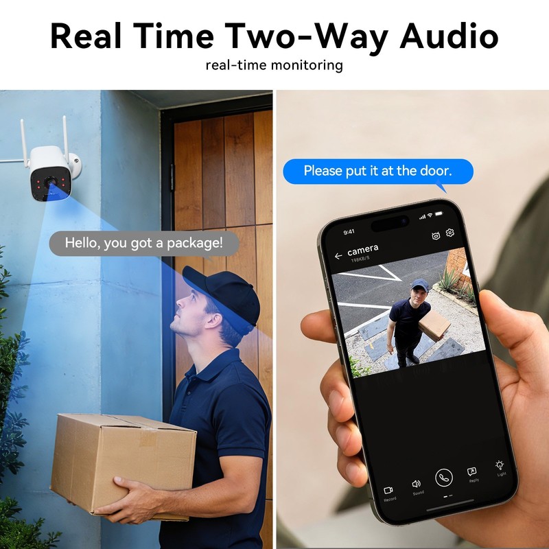TMEZON Wireless 8MP Security IP Camera System 10CH NVR WIFI AI Two Way Audio Lot gallery