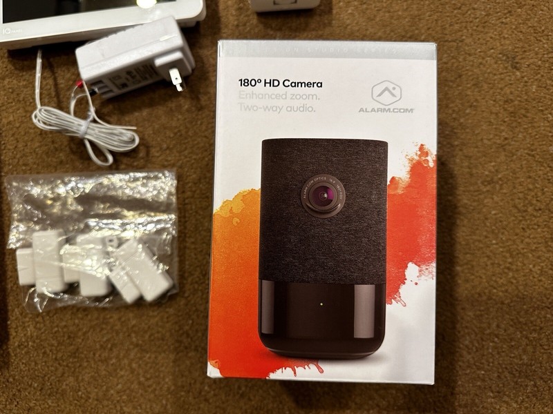 Alarm.com Complete Security System (Indoor/Outdoor Cameras, IQ Panel, Sensors) gallery