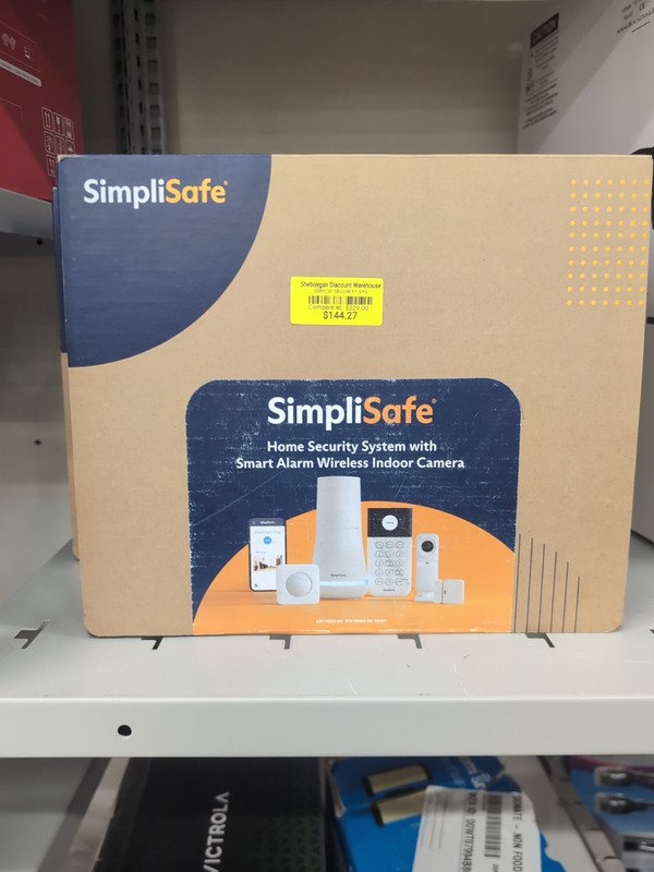 SimpliSafe Home Security System Indoor Camera 8 Piece Kit Pk071