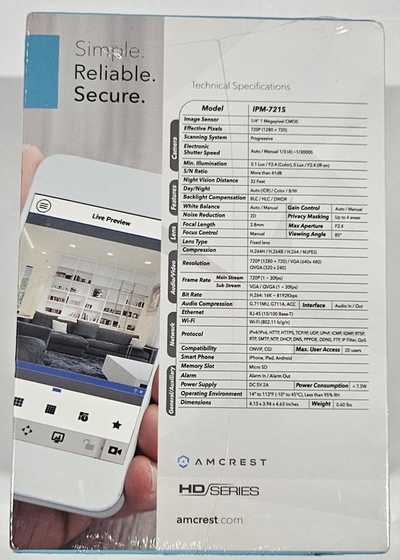 Amcrest HD Series 720p Wi-Fi Wireless IP Security Surveillance Camera System... gallery