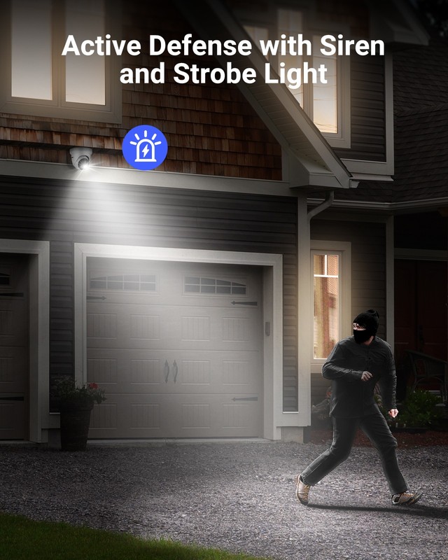 ANNKE 4K 8MP PoE Two Way Audio IP Camera Light Alarm Security AI Human Detection gallery