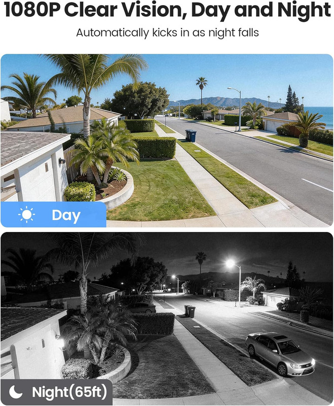 1080P Home Security Camera System Outdoor Indoor, 8CH 5Mp-Lite CCTV DVR with AI gallery