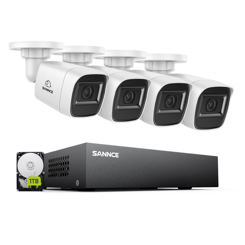 SANNCE 5in1 8CH DVR 1080P Video CCTV Security Camera System 1TB HDD AI Detection gallery