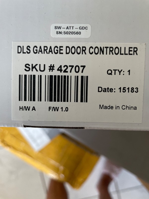 AT&T Digital Life Security Garage Door Controller