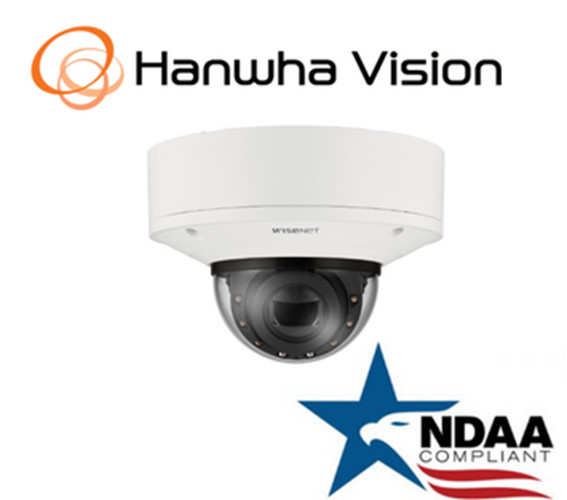 Hanwha Techwin XND-6083RV POE+ 2MP IR Dome AI IP Security Camera 2.8~12mm Lens