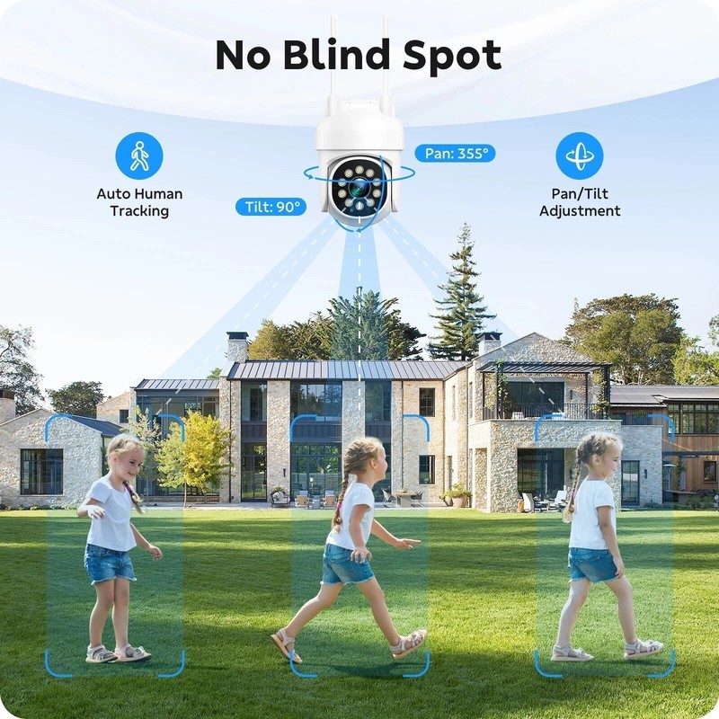 16CH 4K NVR Home Security Camera System 8 /16 PTZ Cameras Wireless Outdoor Audio gallery