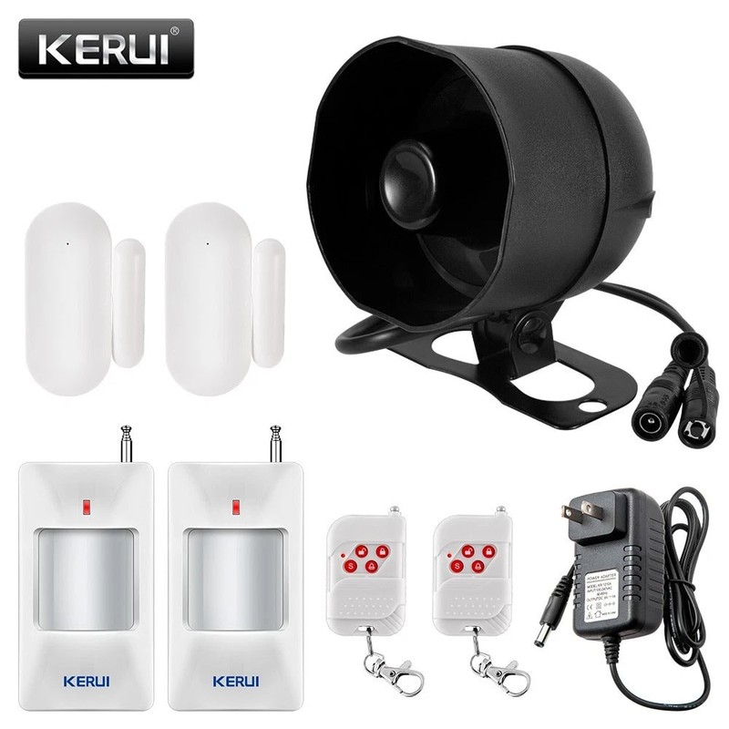 Alarm System Works With Tuya APP ,DIY WiFi Home Security Alarm System,8pcs Kit