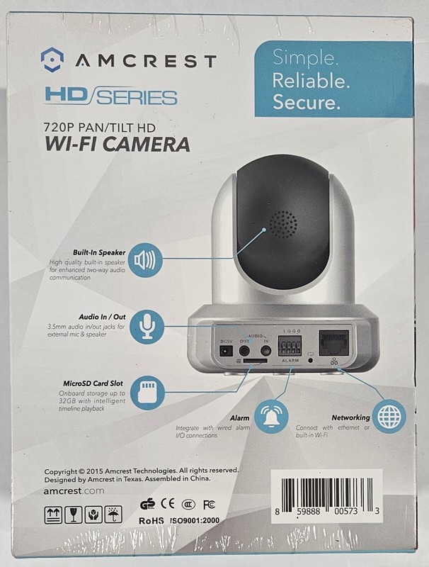 Amcrest HD Series 720p Wi-Fi Wireless IP Security Surveillance Camera System... gallery
