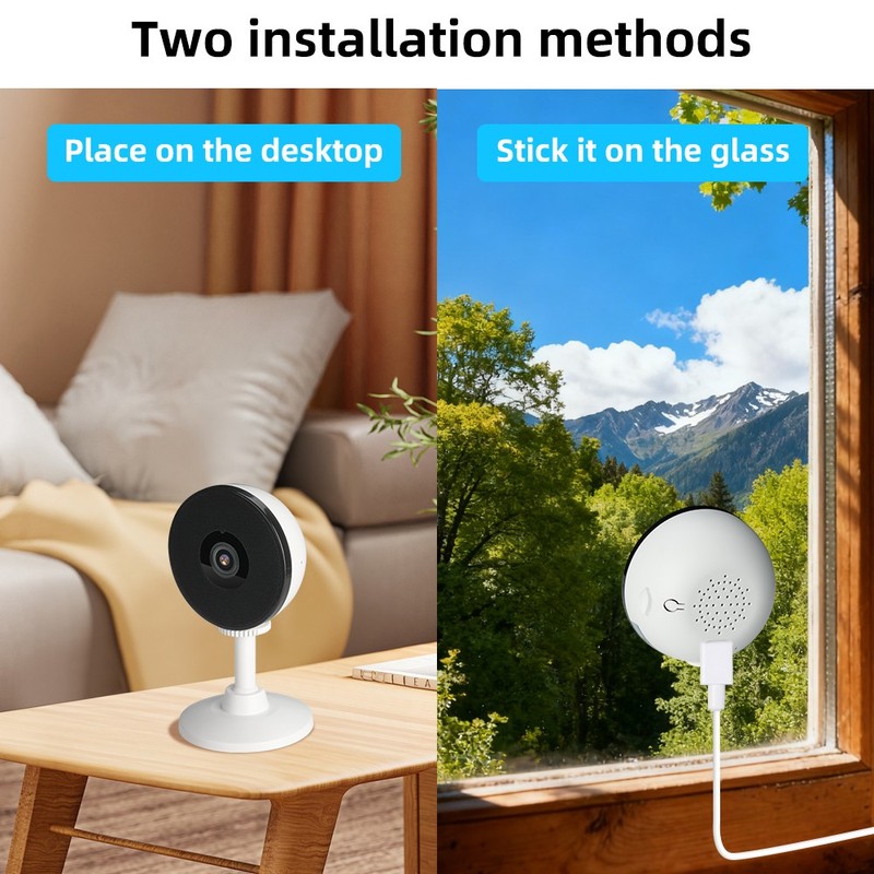 4K 4MP Home Security Window Camera Indoor 5G WiFi Color Night Vision Opt 32GCard gallery