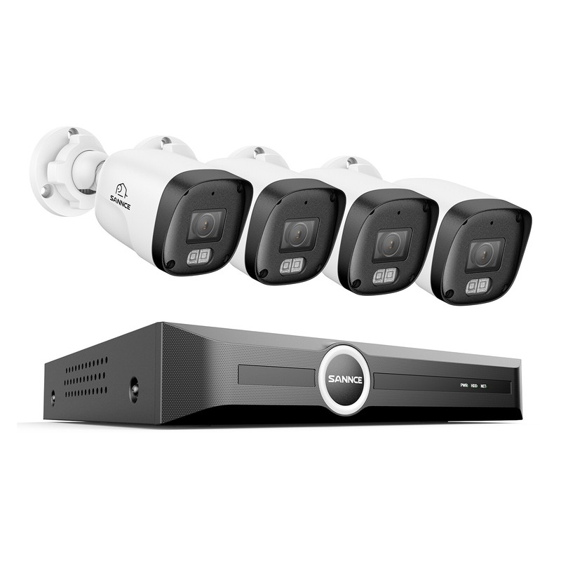 SANNCE 8CH 6MP NVR 3MP Audio POE Security IP Camera System Outdoor Night Vision