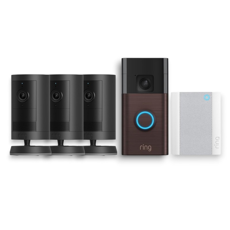 Ring Battery Doorbell Venetian Bronze with Outdoor Cam Plus Color Night Vision