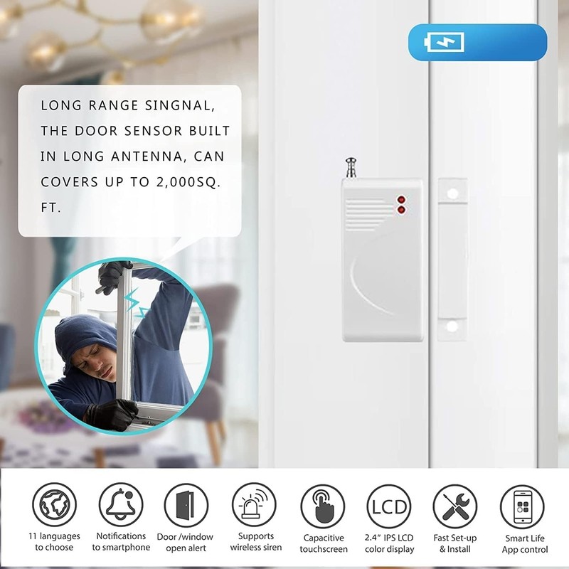 WiFi 3 4G GSM Home Burglar Alarm System Tuya Alexa gallery