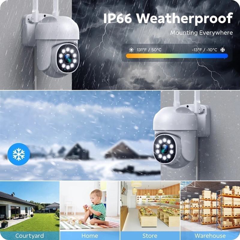 16CH NVR Wireless Outdoor Security Camera System CCTV PTZ WiFi Cameras for Home gallery