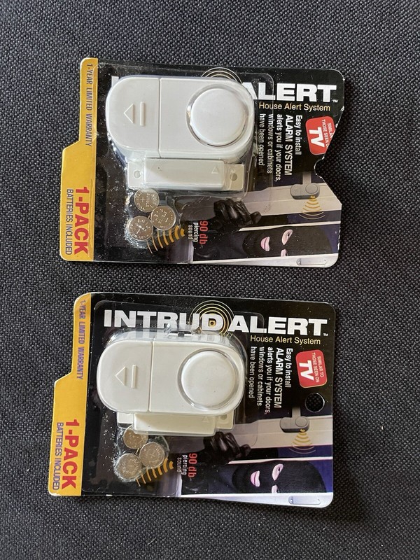 INTRUD ALERT - Battery Door Alarm System Window Cabinet House Security New gallery