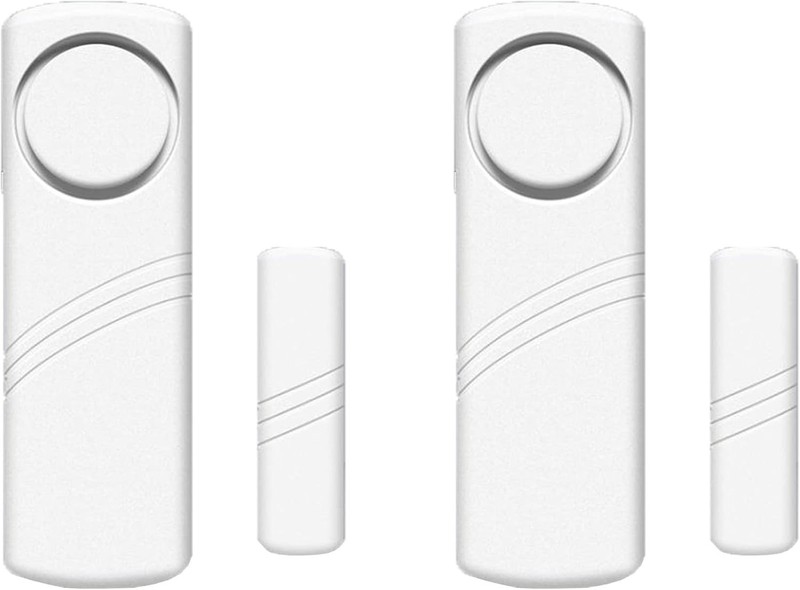 90 Db Home Security Alarm Set - Wireless Door and Window Sensors 2 Pack gallery