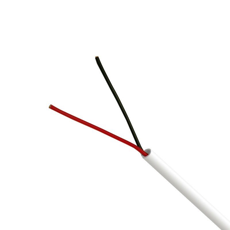 Security Wire Burglar Alarm 22/2 AWG Cable 500FT Solid White 500' Speaker Cable gallery