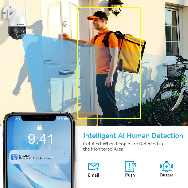 Security Camera System Wireless Monitor Outdoor 1TB Home Outdoor 10CH Audio WiFi gallery