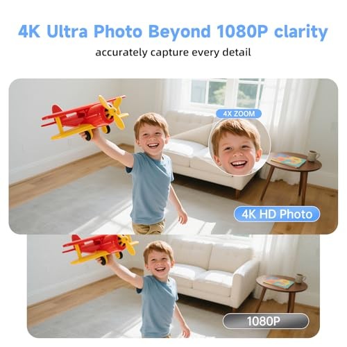 Window Camera for Home Security: 2.4GHz&5GHz WiFi 4K Indoor Camera with Color gallery
